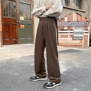 春季垂感高级感西裤男韩版西装男春秋宽松直筒休闲裤~X916-p48图片