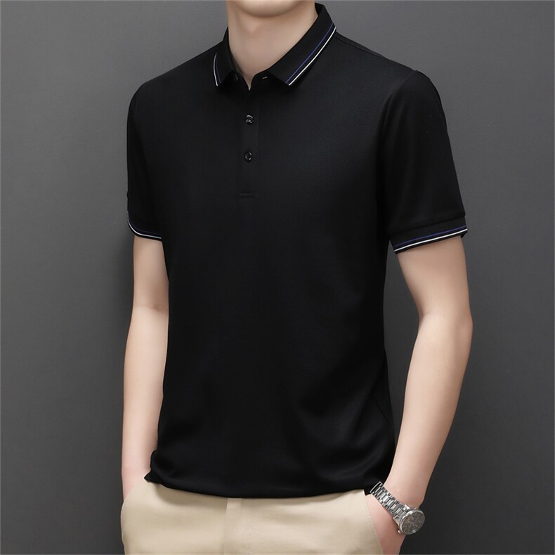 夏季男士2023新款短袖POLO衫休闲商务翻领上衣T恤MJ678-P60,男装Polo衫,星座1105-3