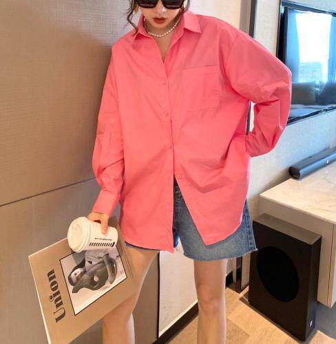 大版宽松时尚衬衫，女装衬衫，魅丽贝斯