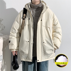 2023冬上新加绒加厚羽绒服时尚冲锋衣外套男女 8313-P220 控价318图片