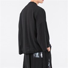 21夏防晒服短袖衬衫披风情侣道袍和服日系开衫古风风F13/P60,男装风衣,钱塘713