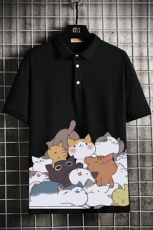 PL57162-P35翻领短袖polo衫男大码胖子半袖t恤男有领保罗衫，男装Polo衫，电商A040A