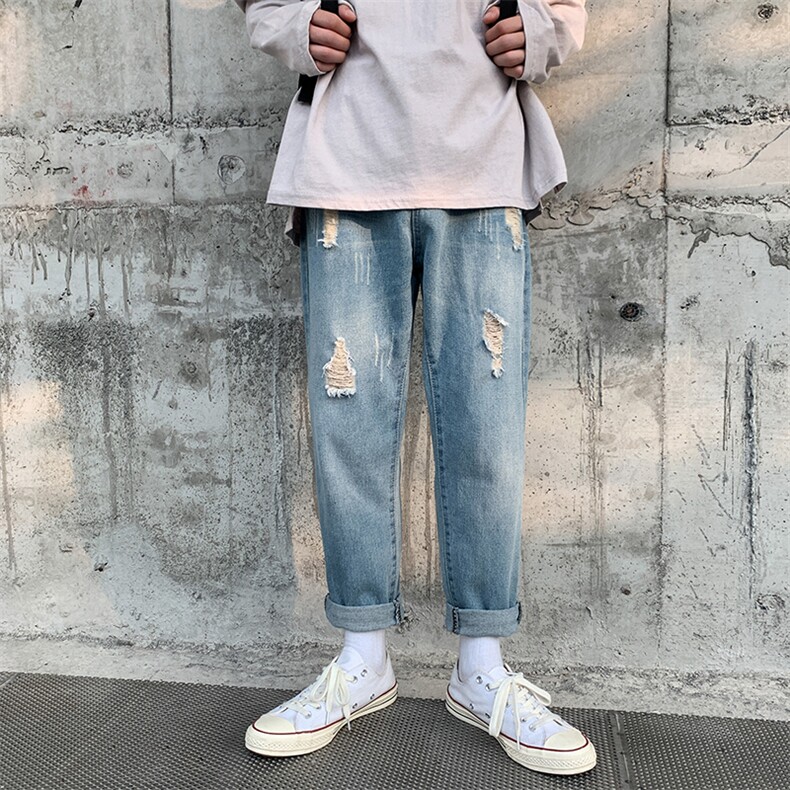 19男新款日系港风潮流精品牛仔哈哈伦裤714-3x,男装牛仔裤,星座1404-3