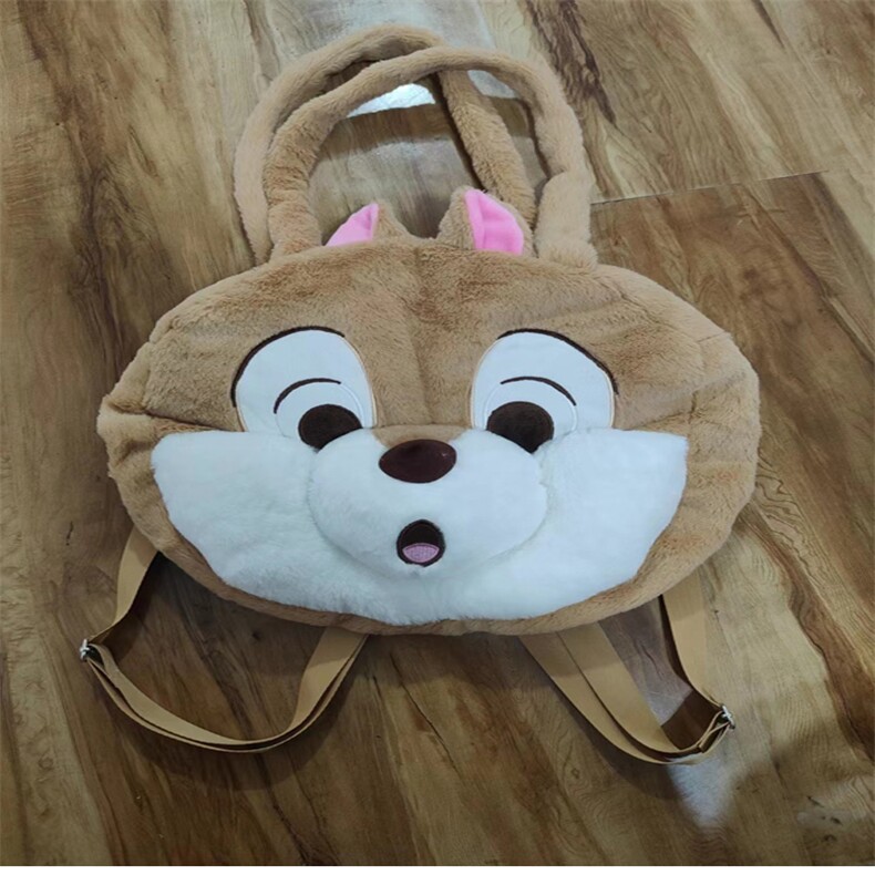 两用包松鼠（惊讶表情），趣乐毛绒玩具包厂