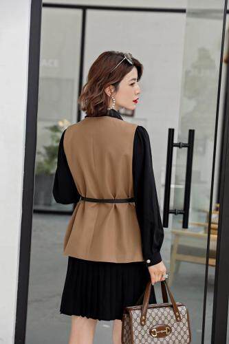 星雨阁2021秋装新款小香风马甲连衣裙，女装马夹，星雨阁