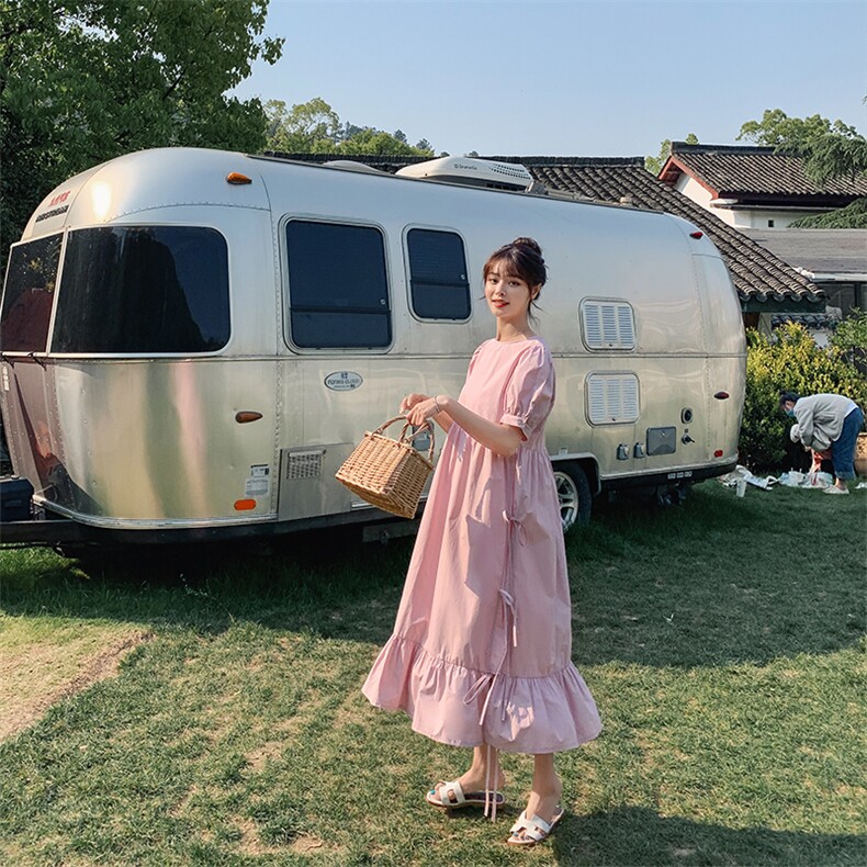 2021新款粉色连衣裙Z189P90K138,女装连衣裙,浙宝296A