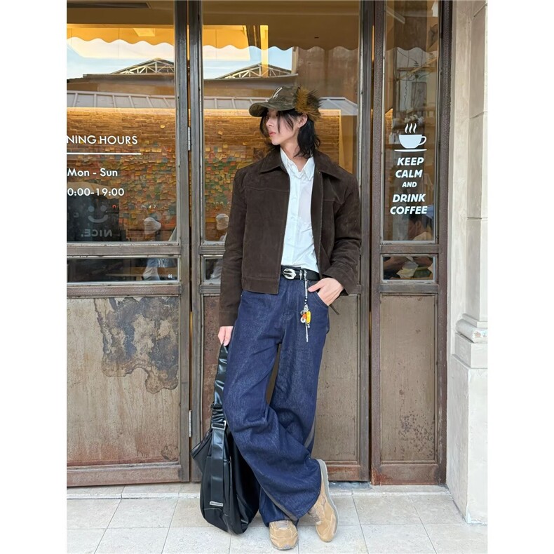 外套男新款美式高街痞帅廓形宽松工装夹克潮男513AJK2586P60,男装夹克,星座513A