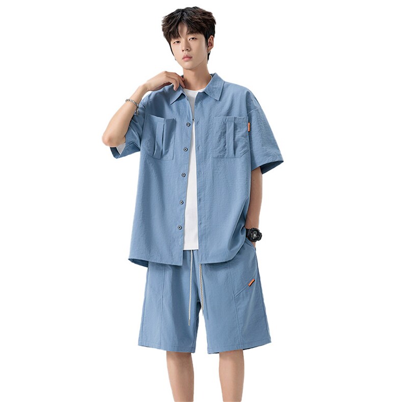 32505-P66大码控108大码夏季男士休闲套装,男装休闲套装,星座209