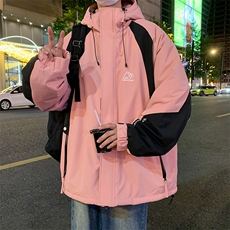 港风冲锋衣棉衣男防风防水棉服棉袄大码外套上衣，男装夹克，电商D325