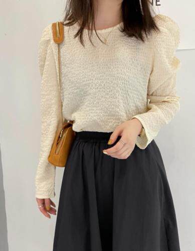 韩系泡袖上衣，其它，唯品