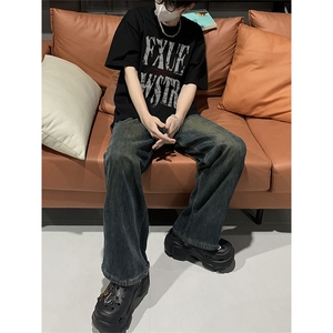 已做版权 hiphop高街印花纯棉短袖T恤夏季高级感潮牌上衣 T30-P25图片