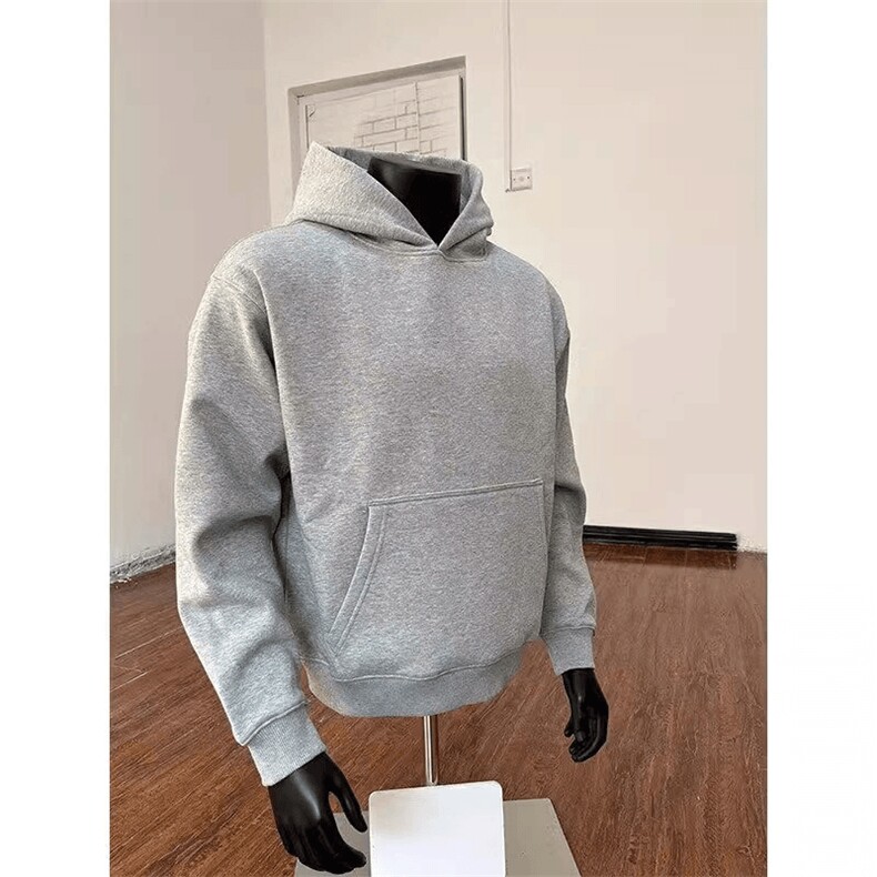 抖音得物二开26春装美式高街短款廓形连帽卫衣男女外套LM01,女装短外套,电商A486