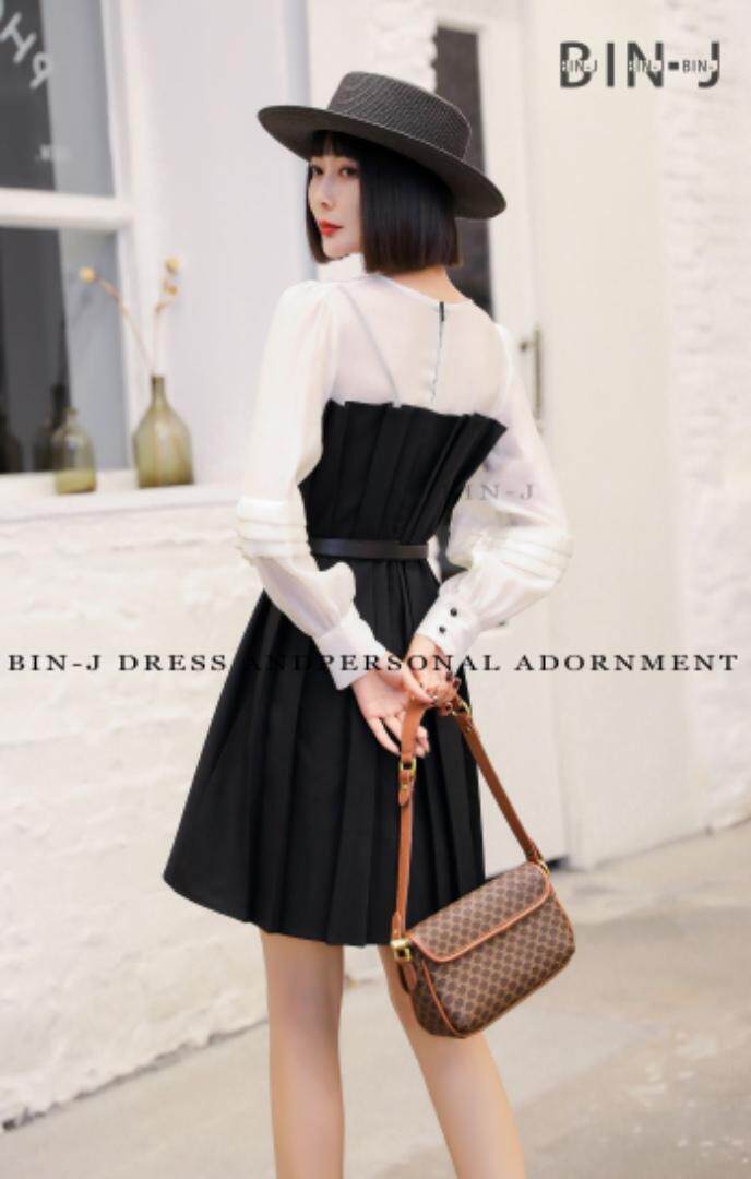 秋季新款韩版收腰连衣裙，女装连衣裙，宾珏