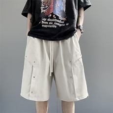 工装短裤男生夏季宽松运动五分裤潮牌痞帅休闲中裤子1050P35，男装休闲裤，星座410-2