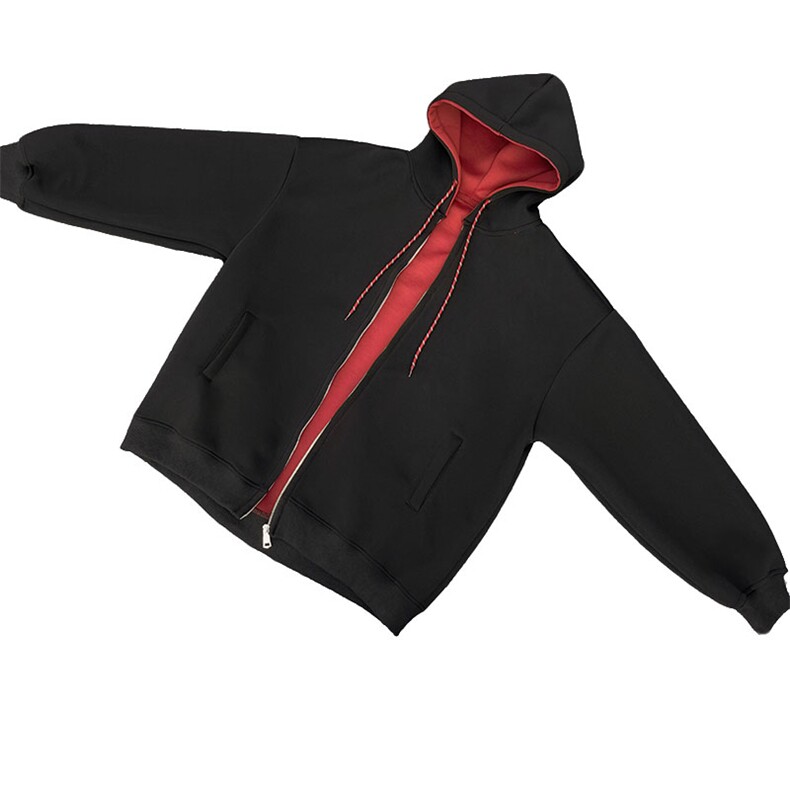 重磅拼色男女连帽卫衣特P58M-3XL,男装卫衣,电商B325