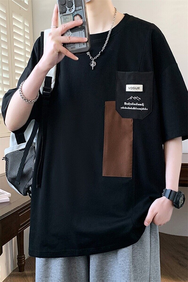 25170-特P40夏季休闲时尚T恤男短袖打底衫青少年潮牌印花T恤,男装T恤,电商D310B