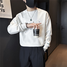 重工刺绣潮流卫衣男社会小伙店主风301C-WY17P68控98加绒P78，男装卫衣，星座301C（原B323）