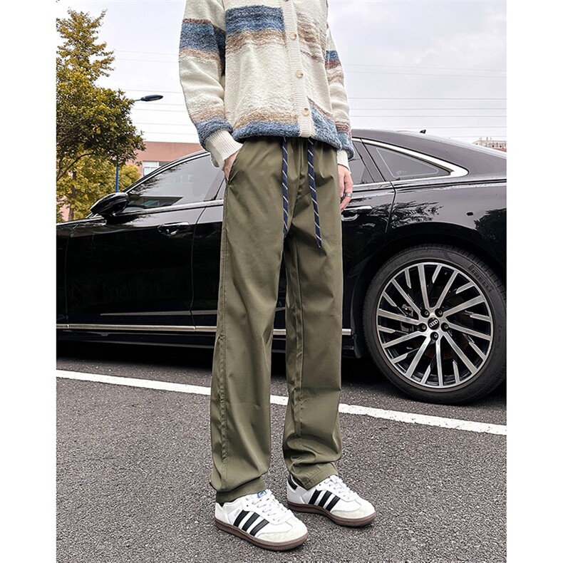 A178-XK60015-P24中厚款秋冬季（抽绳版）高品质抖音小脚裤,男装休闲裤,电商A178