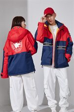 2020冬季新款男复古印花夹棉外套加厚情侣棉衣棉服A436-897-P135，男装棉衣，电商A436
