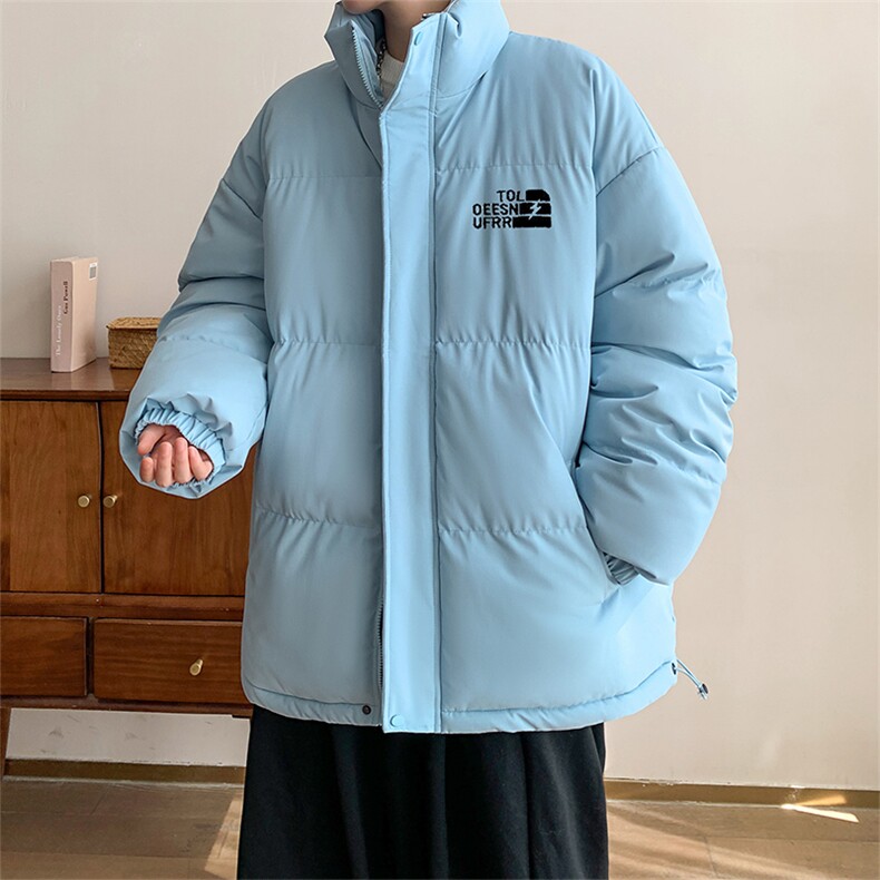 棉衣男冬季新款港风宽松面包服立领羽绒棉学生棉服MF900-P58(现货图片
