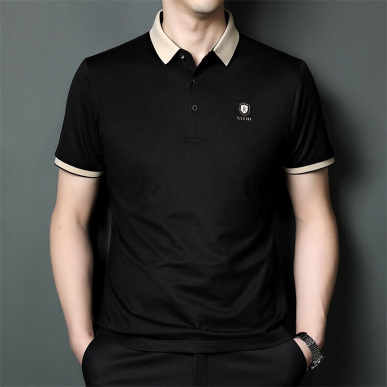 SQY9823男式2023年夏季新款T恤男短袖商务时尚休闲POLO衫男装P55图片