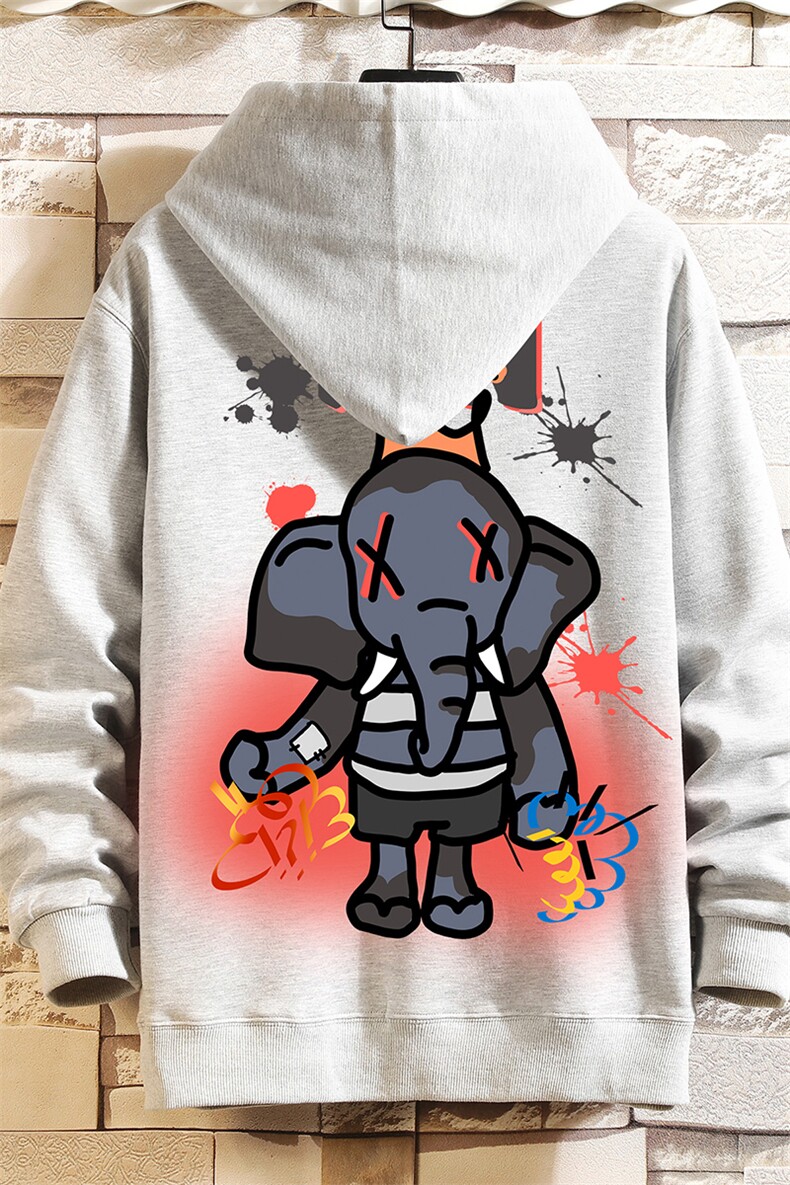 KS21221-P38连帽开衫卫衣男运动外套大码班服砖墙,男装卫衣,电商A040A