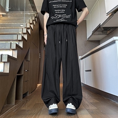 户外速干裤子男生夏季薄款宽松直筒显瘦百搭纯色休闲裤潮K34P48，男装休闲裤，电商A335-1（原A458）