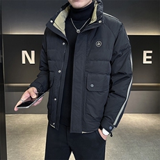 2025青年立领工装多袋夹克男冬季羽绒棉服潮牌新款袄子Y9810P160，男装夹克，星座914