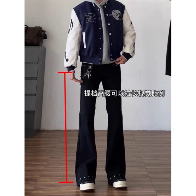 美式高街铆钉微喇牛仔裤ZK0329-特批50,男装牛仔裤,星座313A(原308A-2)