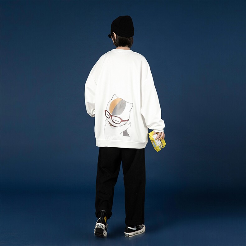 2021秋季新蒙马特系套头印花大码男潮日卡通宽松卫衣W5059-P28,男装卫衣,电商A001