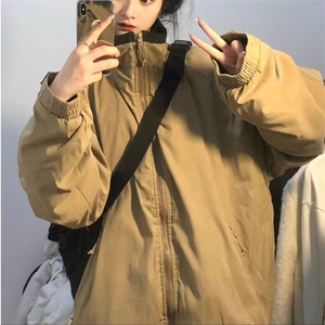 韩系夹棉外套女温柔风棉服棉衣秋冬季2025新款218-8JKJY57P80图片