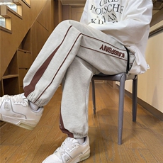 1506-1/KCL-20271/P40宽松大码直筒春季情侣直筒裤男士学生长裤1，男装休闲裤，星座1506-1