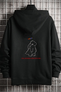 KS21140-P38 连帽开衫卫衣男运动外套大码班服 网格挂拍图片