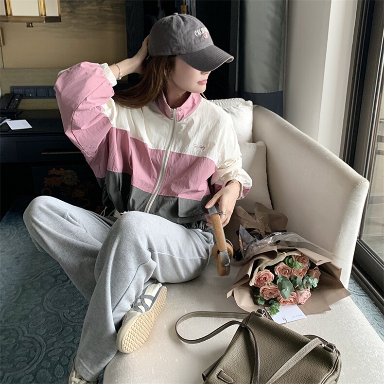 新款，拼色短外套2B113-8703-P115-K168,女装短外套,2B113