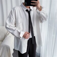2021网红仙衬衣男痞帅潮牌ins宽松休闲百搭衬衫韩版慵懒风，男装衬衫，星座813-2