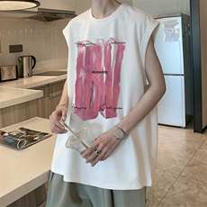 量大优可提供视频2024夏美式无袖背心HD019-1-BX24255-P18，男装背心/马甲，电商019-1