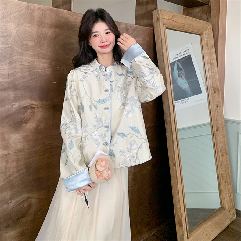 现货！26年春装新款新中式短款外套5529-P160K228,女装短外套,2D112