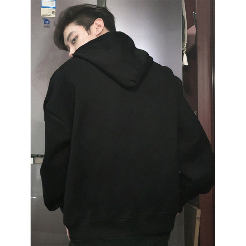 美式半拉链重磅卫衣男士秋季痞帅高级感宽松立领外套W96038,女装短外套,星座1116A（原606A-3）