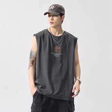 限价69】2026新款凉感背心男士夏季宽松运动无袖t恤潮薄健身坎肩，男装背心/马甲，电商D215