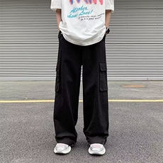 美式街头多口袋机能工装裤高街ins潮牌小众宽松休闲裤K7680-P50，男装休闲裤，星座512-3