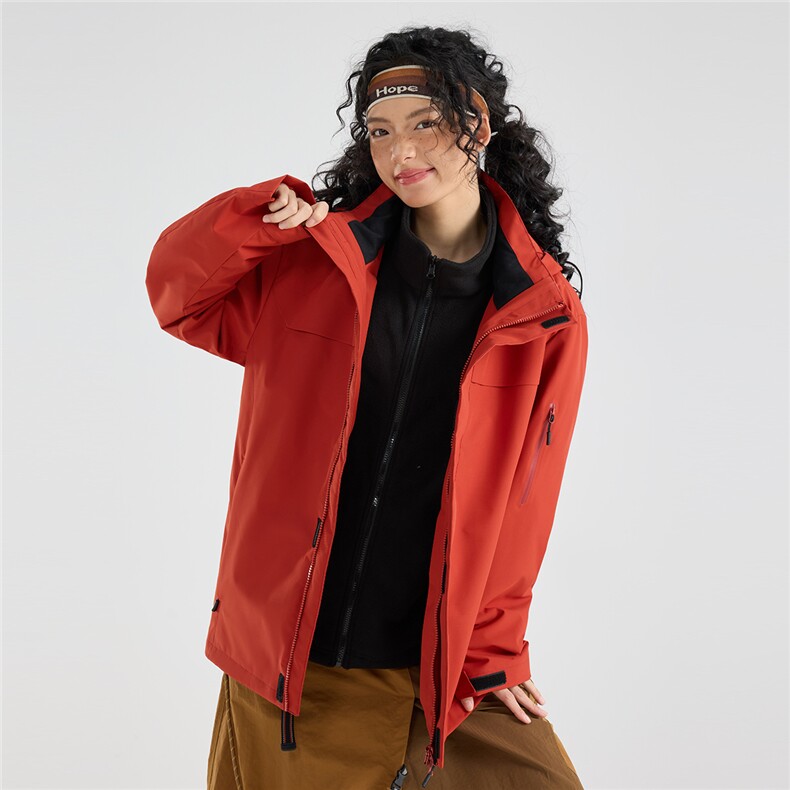 冲锋衣2025新款秋冬三合一户外防风登山运动外套A436-6688-P105,男装夹克,电商A436
