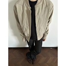 JK729-尺码M-3XL-特P56-美式解构剪裁倒三角水洗夹克外套，男装夹克，星座1811B