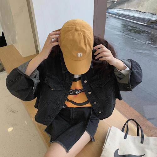 (现货）2021牛仔磨边小外套，女装，墨写