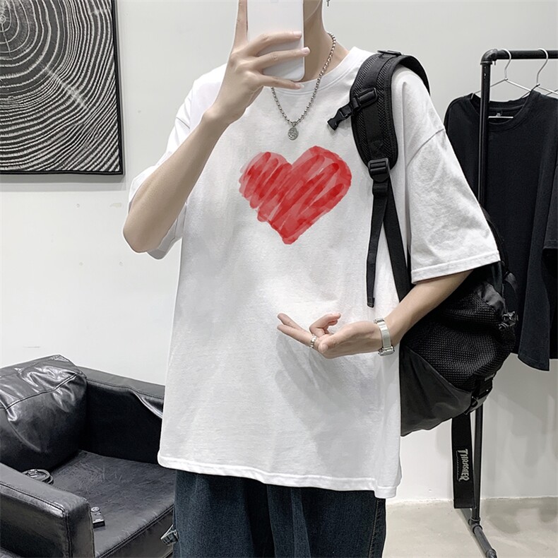 2021港风夏季宽松男女情侣短袖T恤XZ1102-1-T1685-P25,男装T恤,星座510A-1