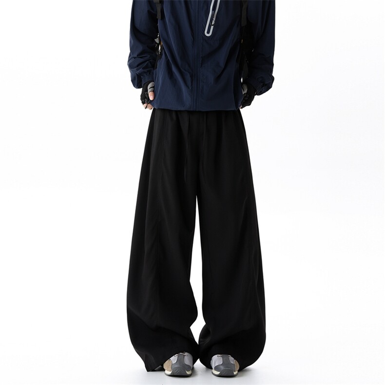 春季新款现货男女同款直筒弯刀休闲裤DSA157B-K2611-P45图片