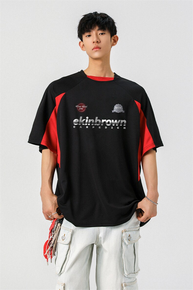 1速干美式投篮街头印花球服大码M-5XL短袖T恤男DX78028P50控78,男装T恤,星座226-2