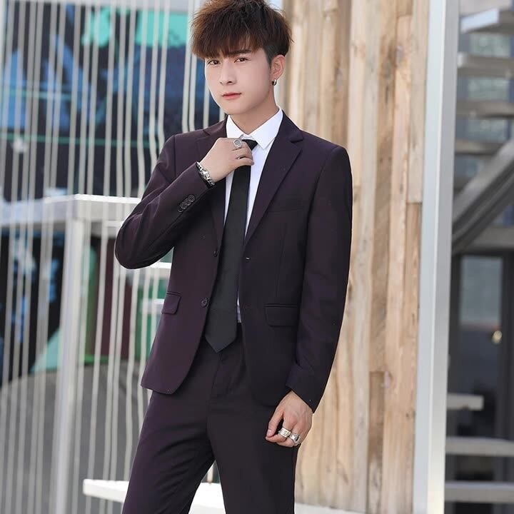 JS8632-XK-MP125西服套装男两件套韩版修身商务职业正装西装新郎结婚,男装西服,星座510A-2