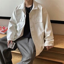 2026港风工装皮衣中性休闲宽松潮流大码M-5XL夹克JK7757P90控128，男装夹克，星座227-7