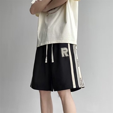 美式短裤男夏季篮球五分中裤潮牌宽松休闲沙滩运动裤子K5243-P28，男装牛仔裤，星座412-2