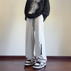 2024港风秋季新款潮流拉链设计INS百搭休闲裤B315-K24003-p50控68，男装休闲裤，电商B315